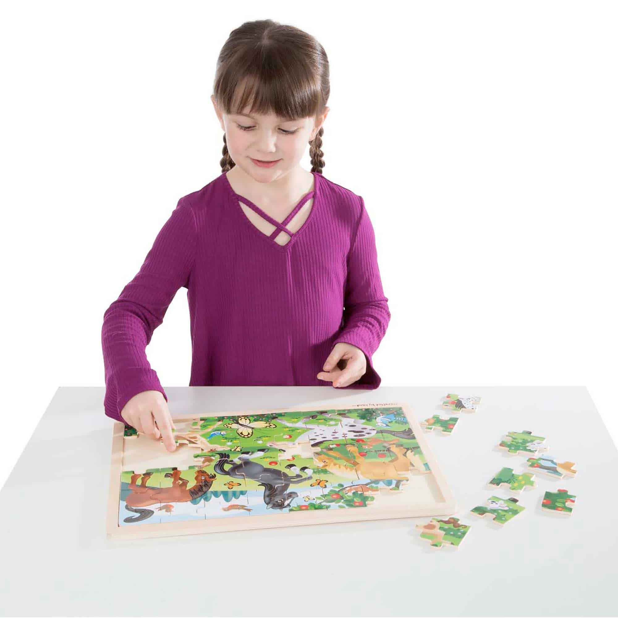 Melissa and Doug - Frolicking Horses - 48 Piece Jigsaw Puzzle