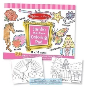 Melissa and Doug - Jumbo Colouring Pad - Pink