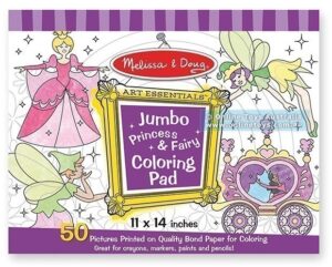 Melissa and Doug - Jumbo Colouring Pad - Princess and Fairy