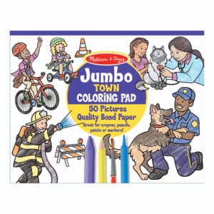 Melissa and Doug - Jumbo Colouring Pad - Town