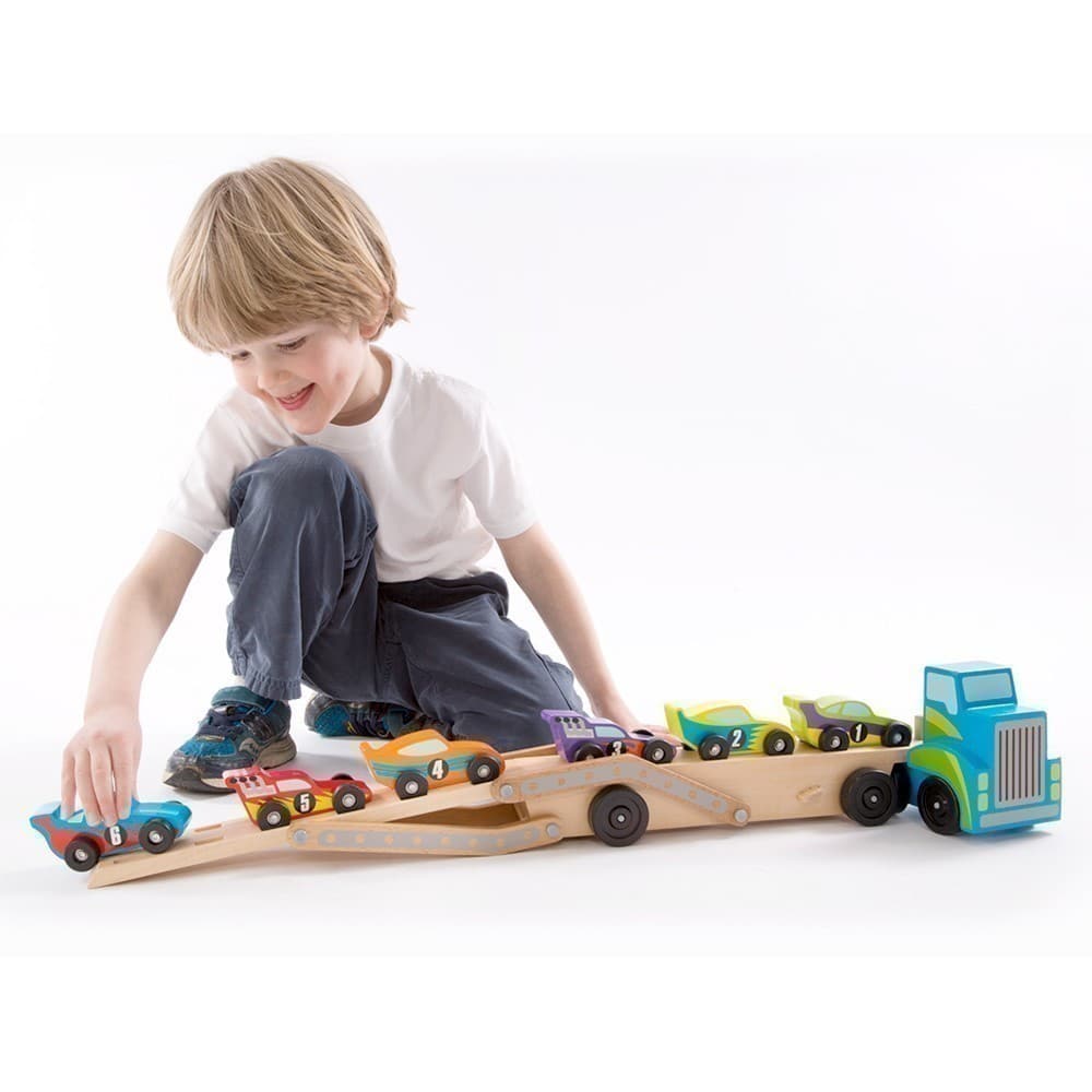 Melissa and Doug - Mega Race Car Carrier