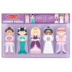 Melissa and Doug - Mix Match and Stack Chunky Puzzle - Dress-Up