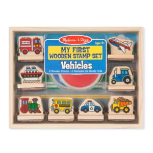 Melissa and Doug - My First Wooden Stamp Set - Vehicles