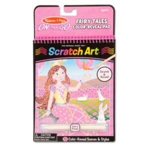 Melissa and Doug - On the Go Scratch Art - Fairy Tales Colour-Reveal Pad