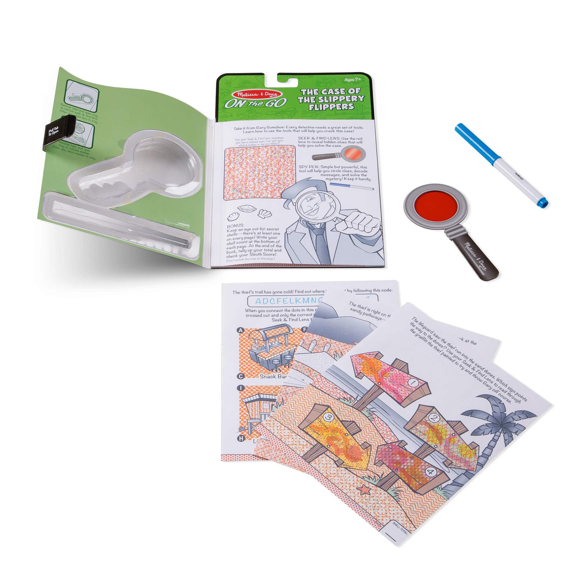 Melissa and Doug - On The Go Secret Decoder - The Case Of The Slippery Flippers