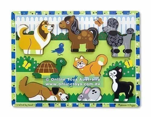 Melissa and Doug - Pets Chunky Puzzle - 7 Pieces