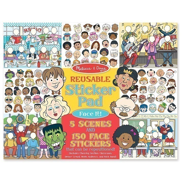 Melissa and Doug - Reusable Sticker Pad - Face It