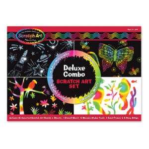 Melissa and Doug - Scratch Art - Deluxe Combo Scratch Art Set