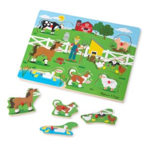 Melissa and Doug - See & Hear Sound Puzzle - Old Macdonals's Farm