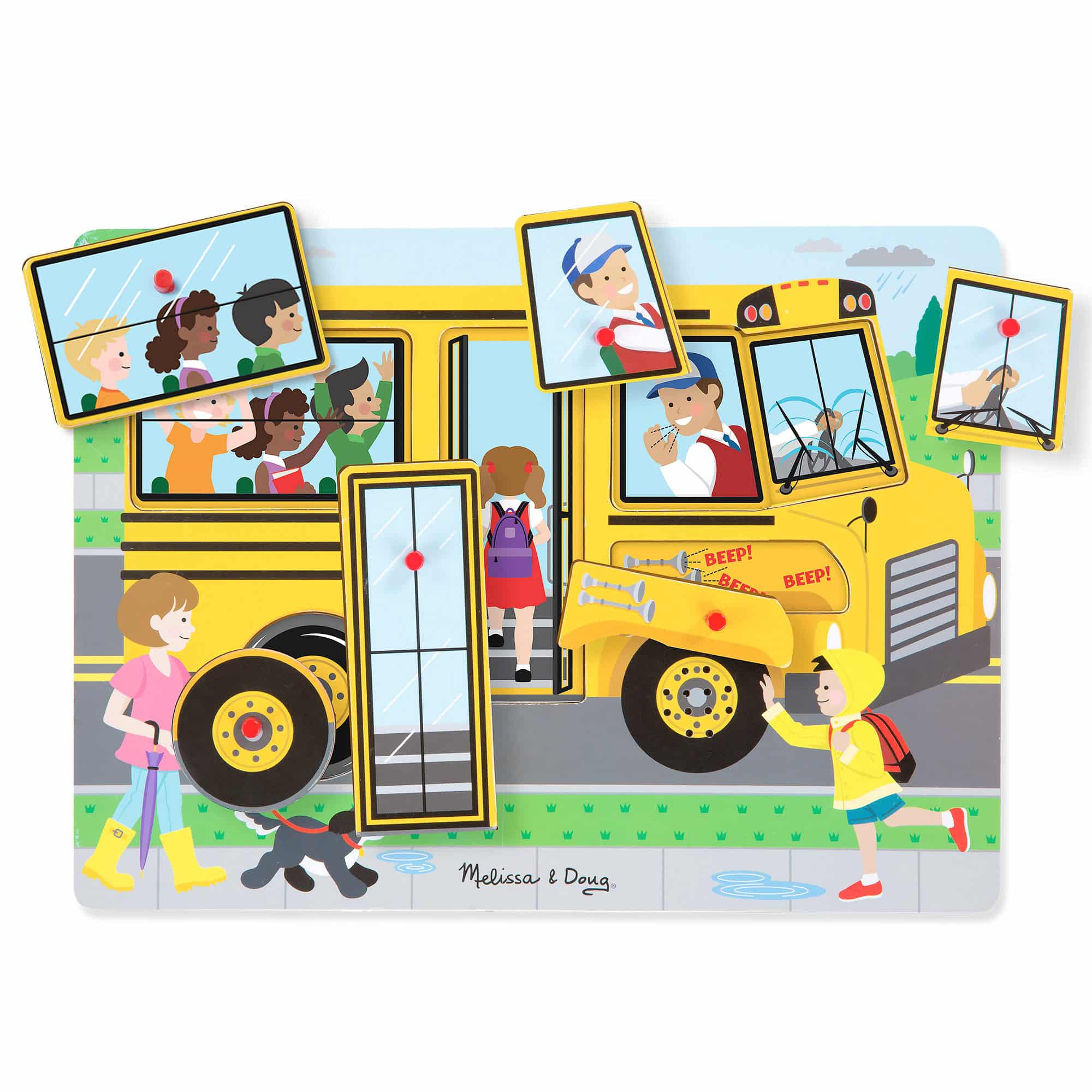 Melissa and Doug - See & Hear Sound Puzzle - The Wheels On The Bus