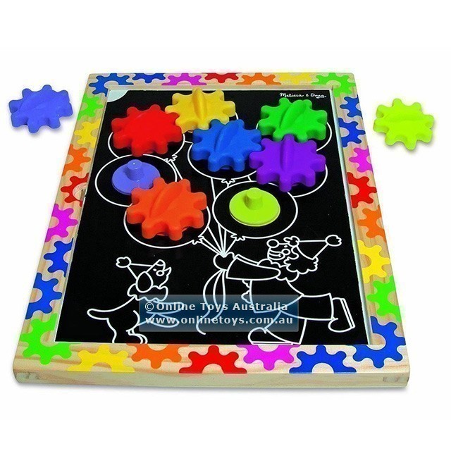 Melissa and Doug - Switch & Spin Magnetic Gear Board