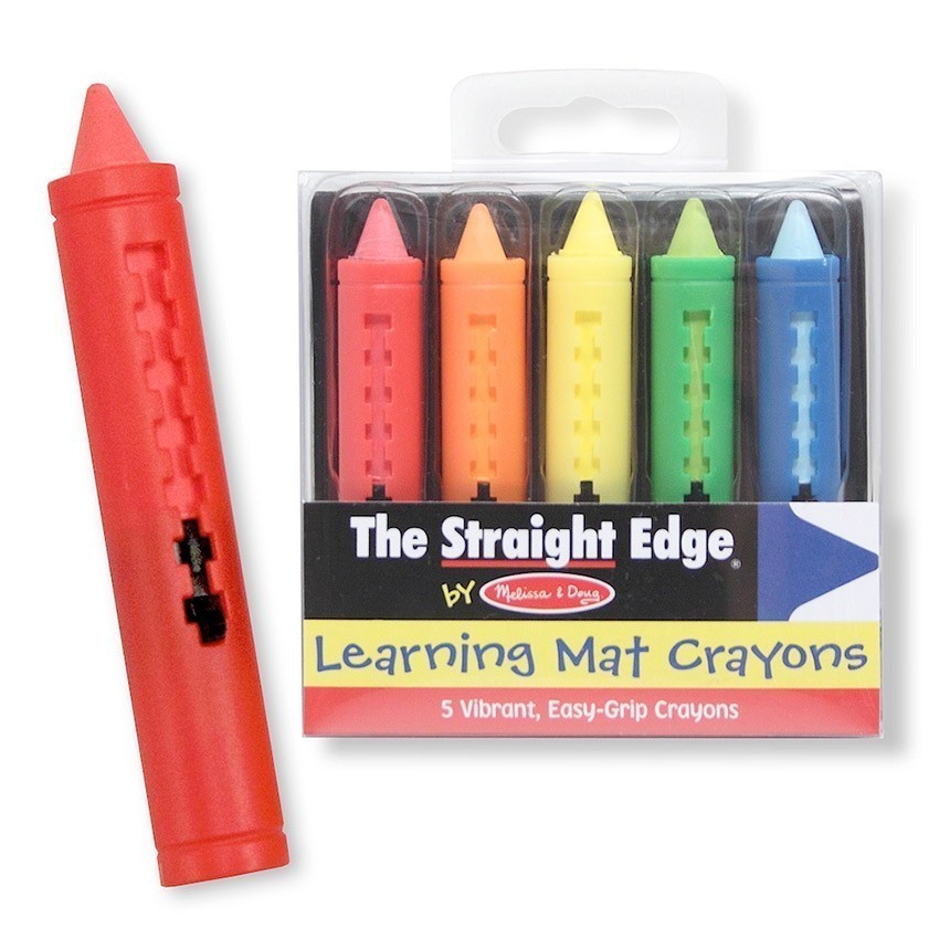 Melissa and Doug - The Straight Edge - Learning Mat Crayons
