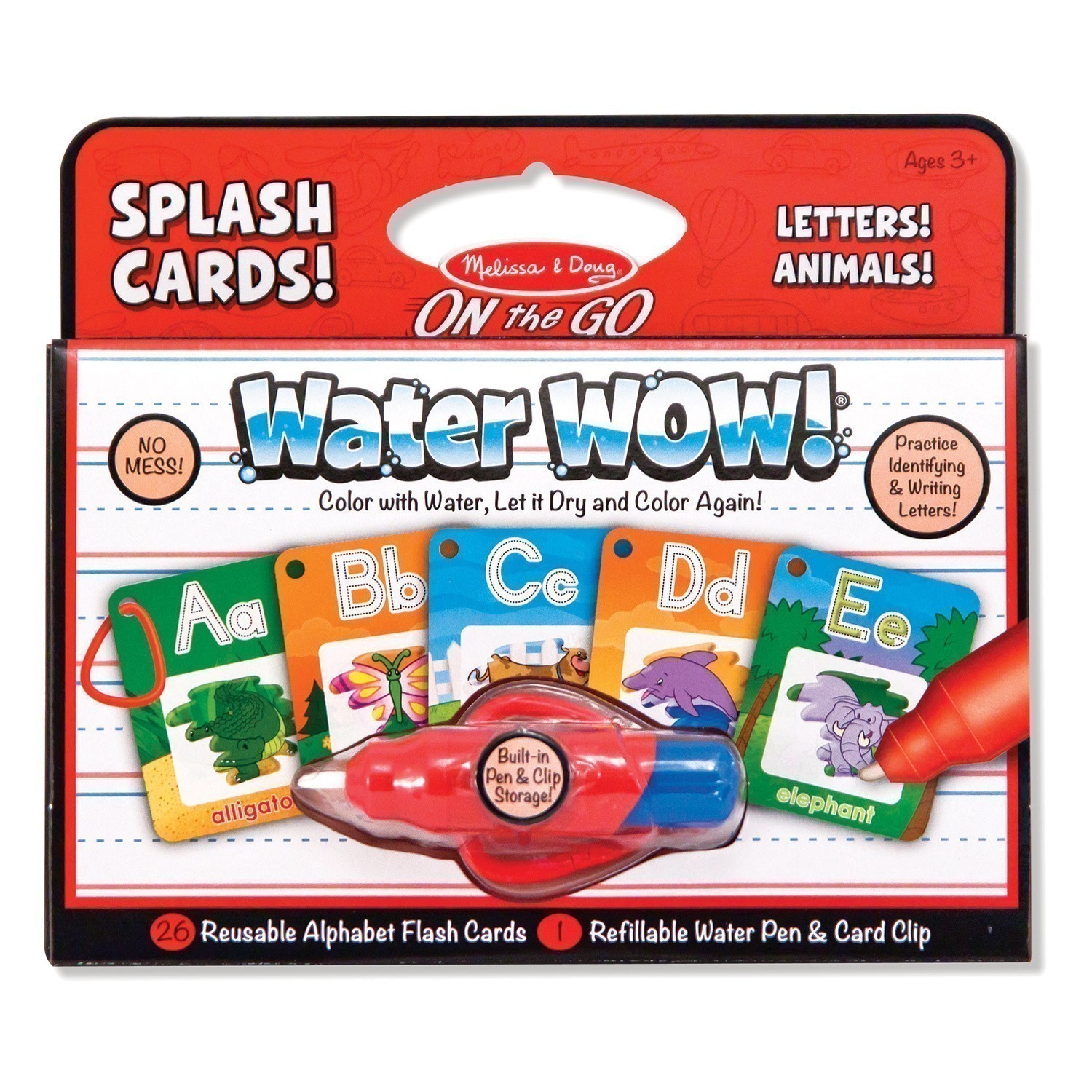 Melissa and Doug - Water WOW! Splash Cards - Letters & Animals