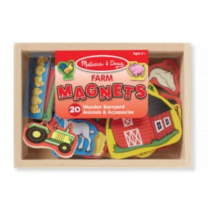 Melissa and Doug - Wooden Farm Magnets - 20 Pieces