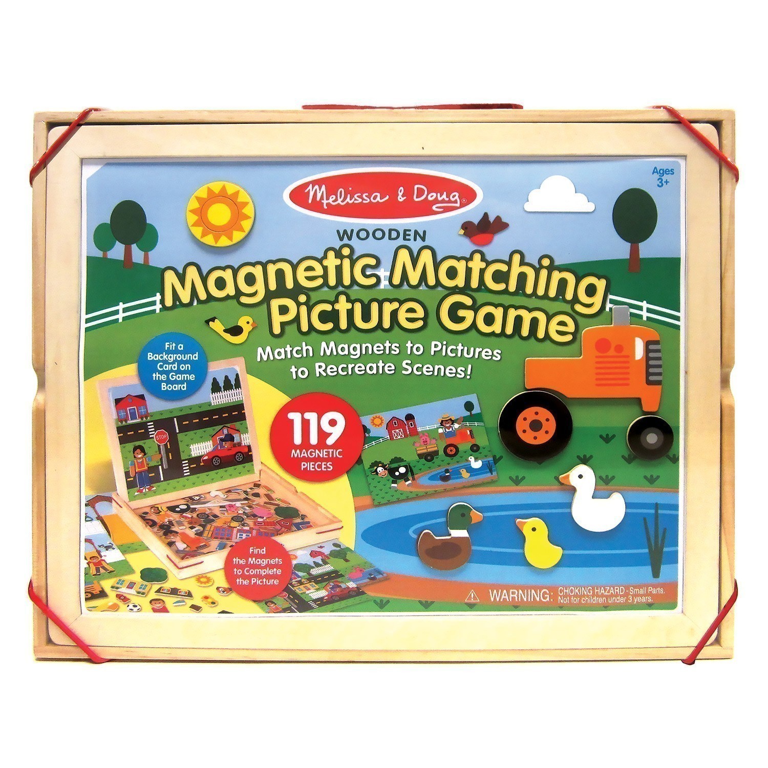 Melissa and Doug - Wooden Magnetic Matching Picture Game