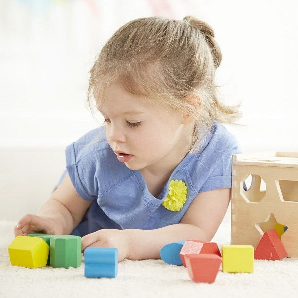 Melissa and Doug - Wooden Shape Sorting Cube
