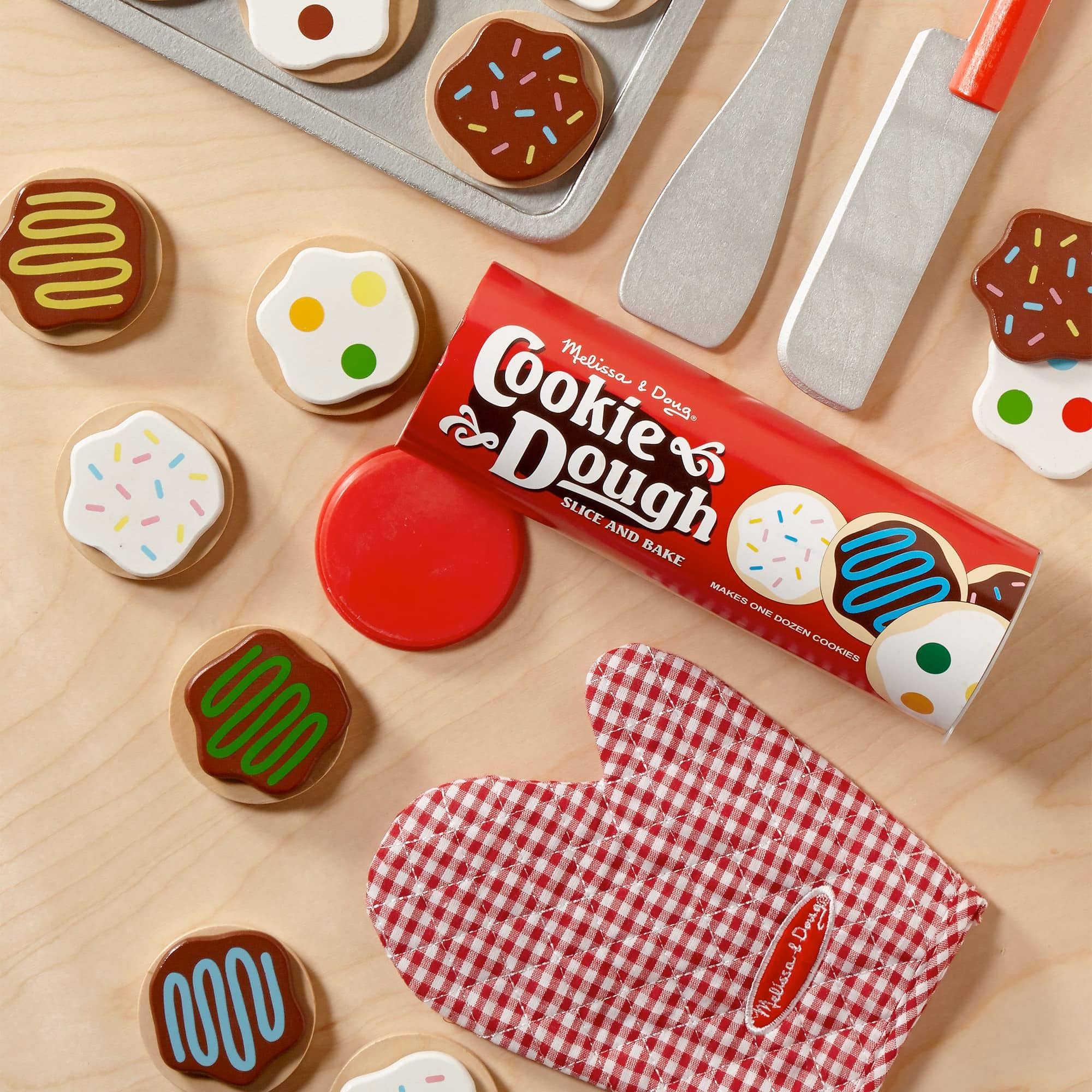 Melissa and Doug - Wooden Slice and Bake Cookie Set