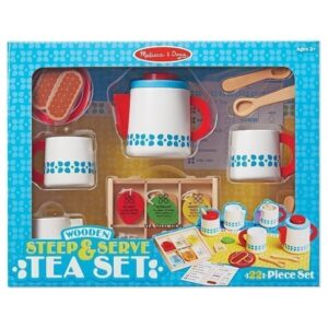 Melissa and Doug - Wooden Steep & Serve Tea Set