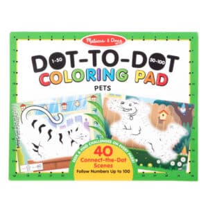Melissa & Doug - ABC Dot-To-Dot Colouring Padad - Pets