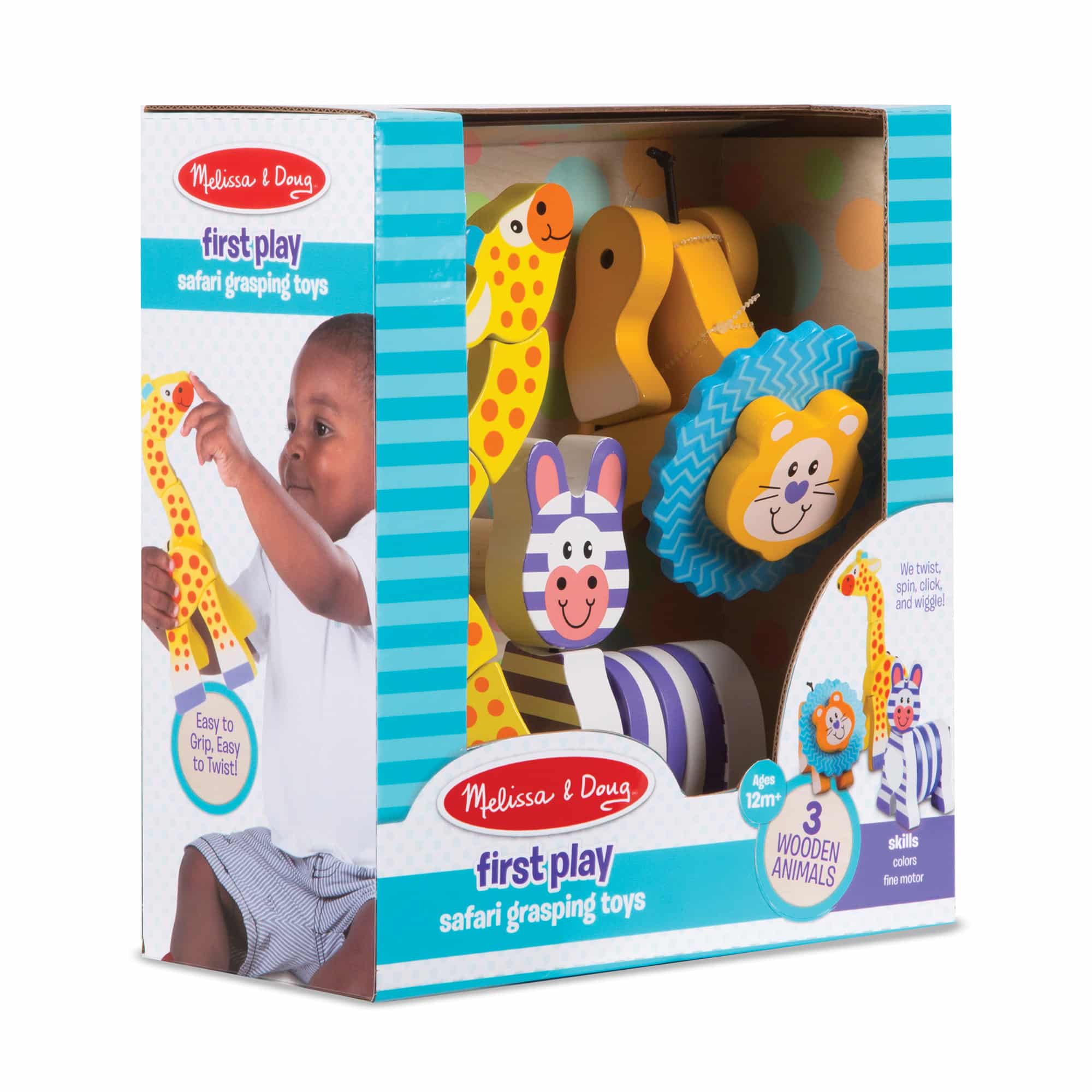 Melissa & Doug - First Play - Safari Grasping Toys