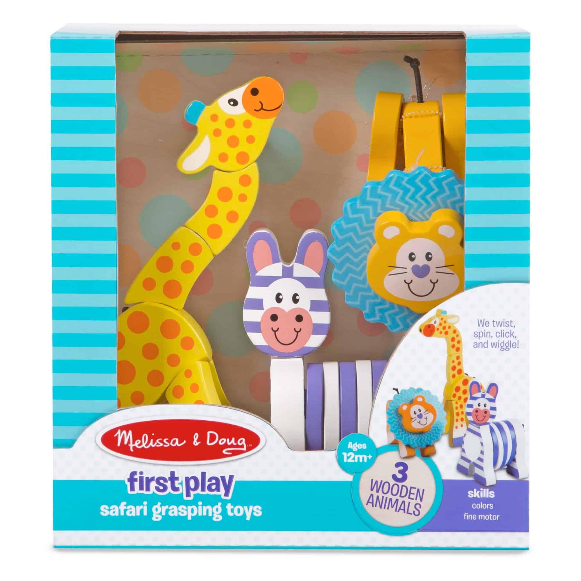 Melissa & Doug - First Play - Safari Grasping Toys