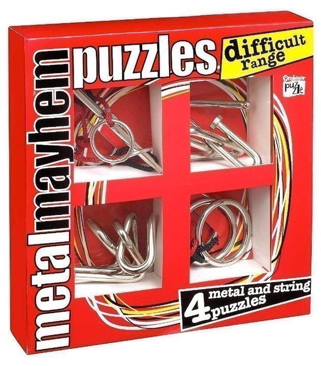 Metal Mayhem Puzzles - Difficult 4 Pack