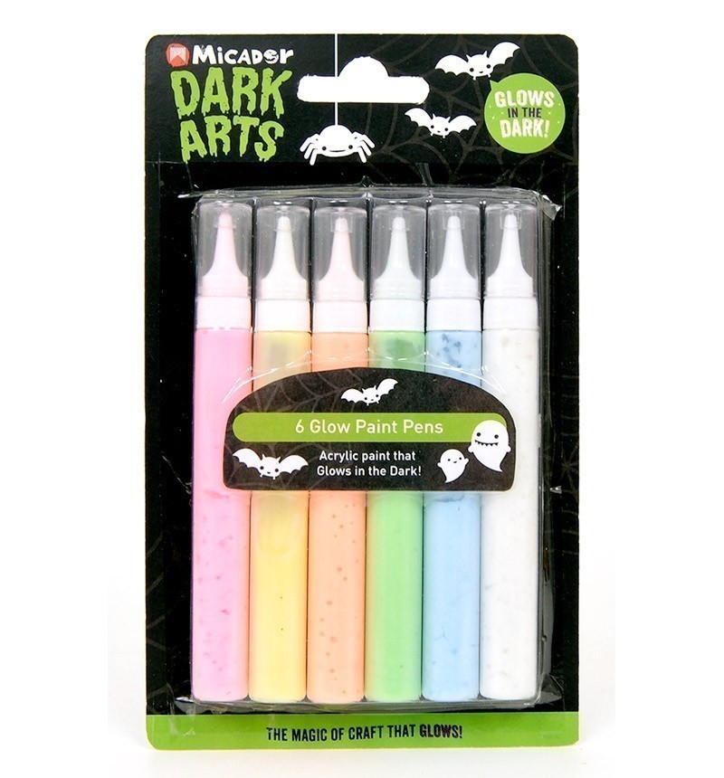 Micador - Dark Arts - 6 Glow Paint Pens