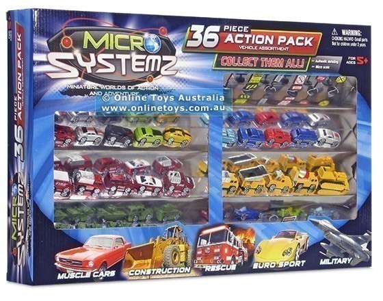 Micro Systemz - 36 Piece Action Pack Vehicles