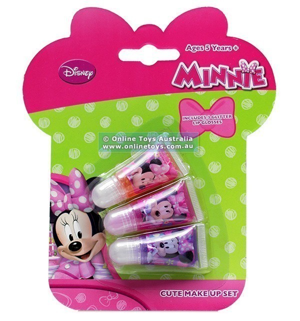Minnie Mouse - Cute Make Up Set - Glitter Lip Gloss