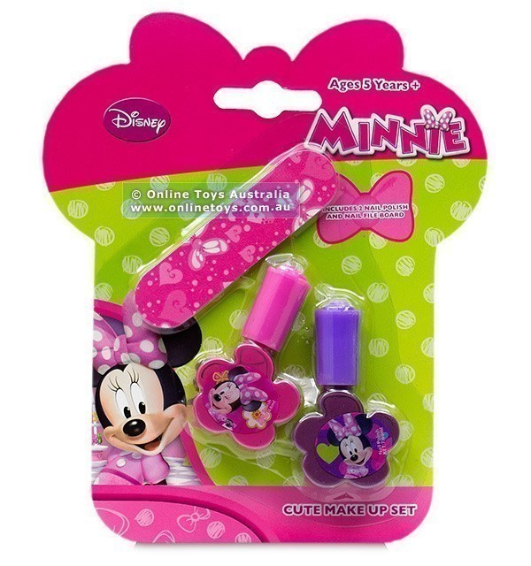Minnie Mouse - Cute Make Up Set - Nail Polish & File
