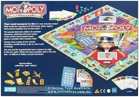 Monopoly - The Australian Here and Now Electronic - Back