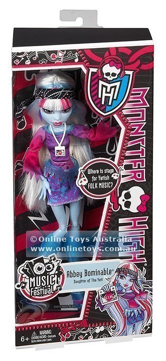 Monster High - Music Festival - Abbey Bominable Doll Y7695