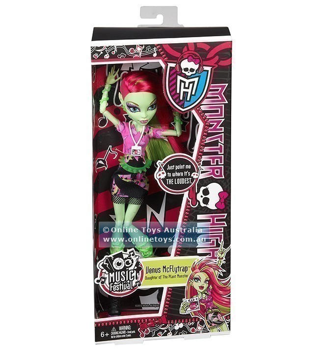 14256円 注目 Monster High モンスターハイ Music Festival Venus McFlytrap Doll 人形 ドール