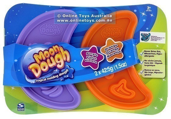 Moon Dough - Double Refill - Purple and Orange