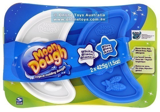 Moon Dough - Double Refill - White and Blue