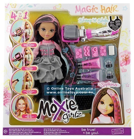 Moxie Girlz - Magic Hair Stamp n Style - Sophina