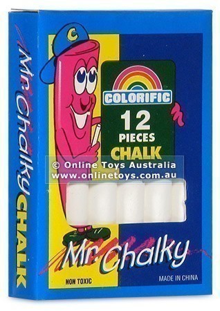 Mr Chalky Chalk - White 12 Pack