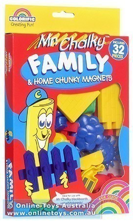 Mr Chalky Family and Home Chunky Magnets