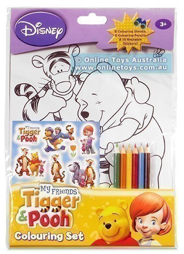 My Friends Tigger and Pooh Colouring Set