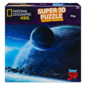 National Geographic Kids - Lenticular Super 3D Puzzle - Space Landscape - 150 Pieces