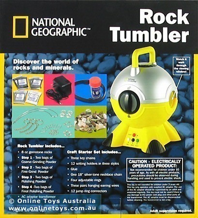 National Geographic Rock Tumbler - Back