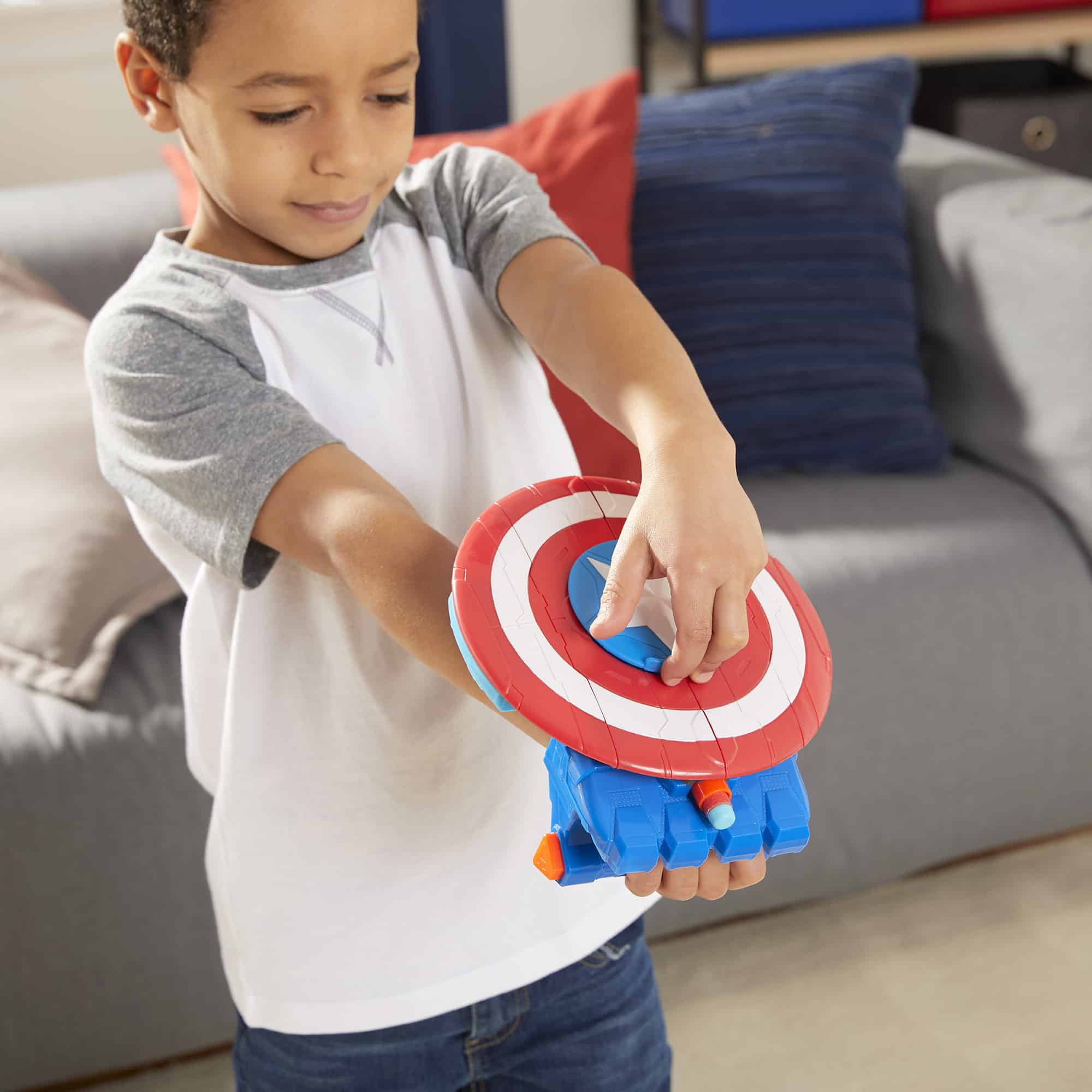 Nerf Marvel Avengers - Mech Strike - Captain America Strikeshot Shield