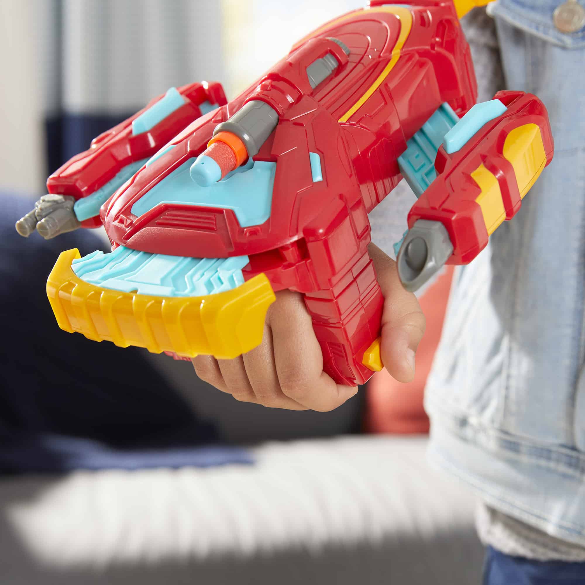 Nerf Marvel Avengers - Mech Strike - Iron Man Strikeshot Gauntlet