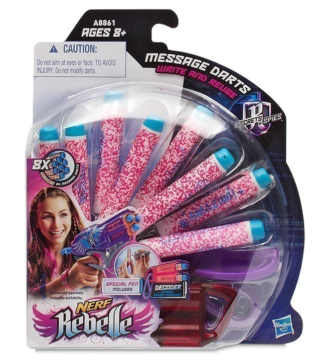 Nerf - Rebelle - Message Darts - 8 Pack Refill