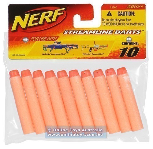 Nerf - Streamline Darts - 10 Pack Refill
