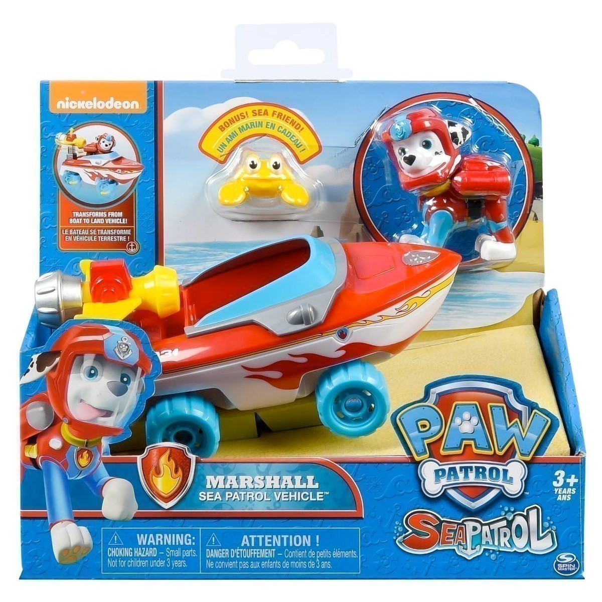 Nickelodeon - Paw Patrol - Transforming Sea Patrol Marshall Vehicle