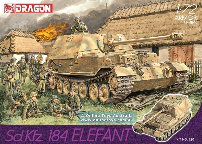 Omega - Dragon - 1/72 Sd Kfz 184 Elefant Model Kit