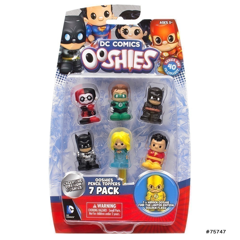 Ooshies Pencil Toppers - DC Comics 7 Pack (75747)