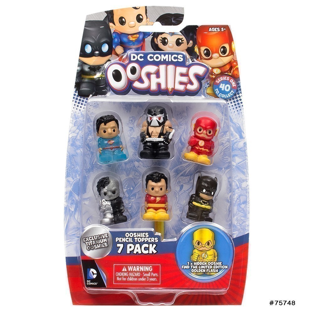 Ooshies Pencil Toppers - DC Comics 7 Pack (75748)