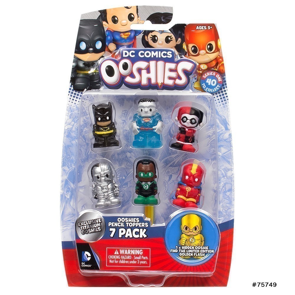 Ooshies Pencil Toppers - DC Comics 7 Pack (75749)
